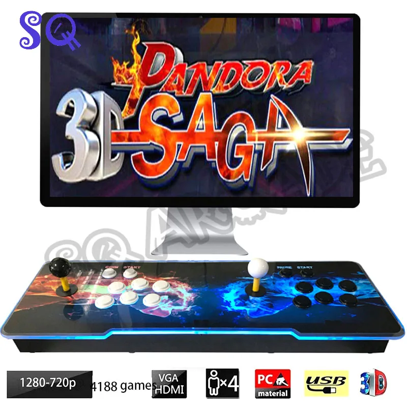 Новое поступление игровая консоль Pandora 3D Сага 4188 в 1 160 * 3d игры