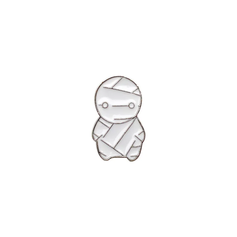 

Cute Japanese Little Mummy Brooch Personality Metal Badge For Woman Backpack Cartoon Pin