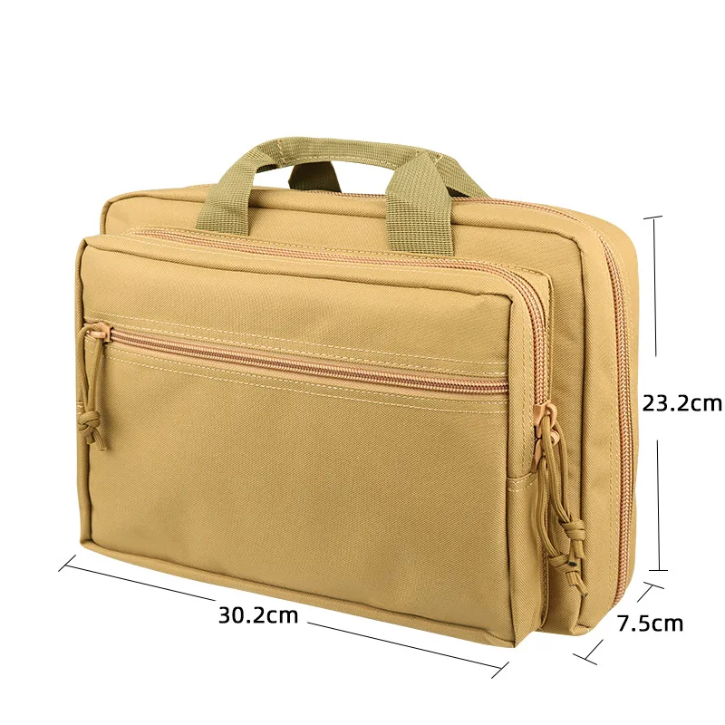 

Outdoor Sport Nylon Black Khaki Tactical Pistol Bag Glock Magazine Storage Bag Portable Equipment Gun Bag