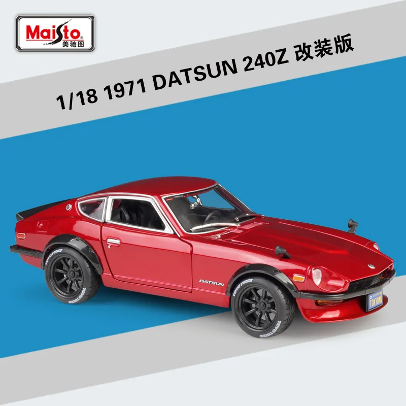 

Модель автомобиля Maisto 1:18 1971 DATSUN 240Z из сплава, коллекционная декоративная подарочная игрушка