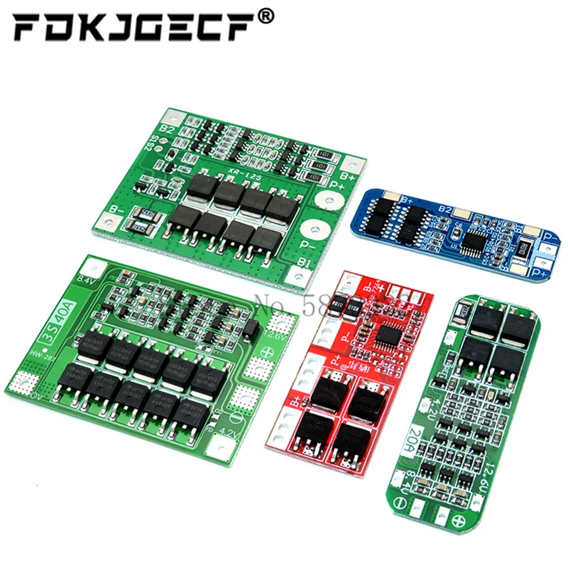 

3S 10A 20A 25A 30A 40A 60A Li-ion Lithium Battery 18650 Charger PCB BMS Protection Board For Drill Motor Lipo Cell Module