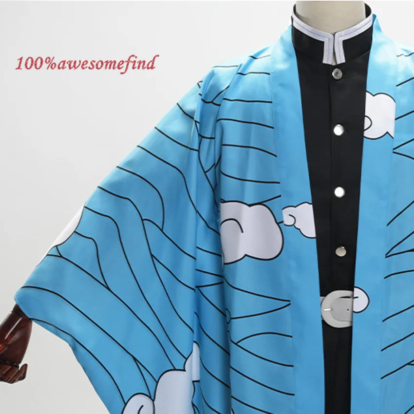 Костюм для косплея аниме кимоно мужчин и женщин Униформа пояс куртка комплект