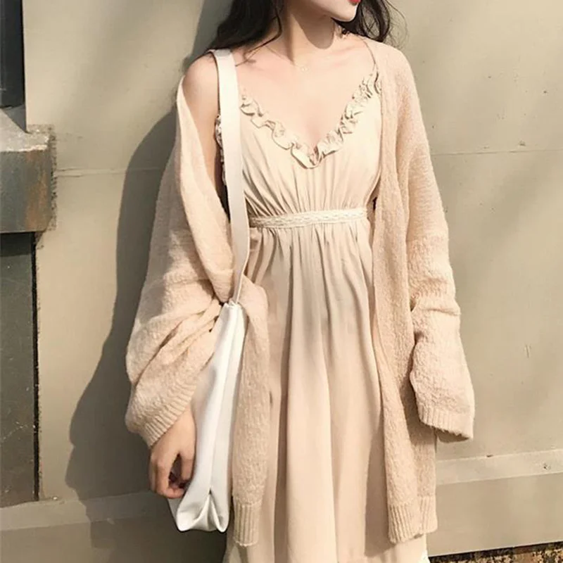 

Новый вязаный свитер, кардиган, женские элегантные шикарные свитера, Женская универсальная куртка для отдыха, Дешевое женское пальто в стил...