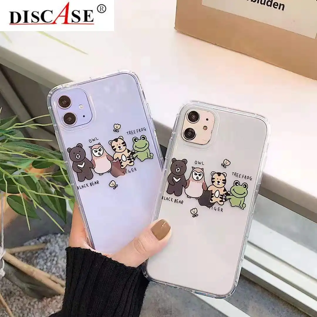 DIS чехол Прозрачный для телефона Iphone 11 11pro Max цветочный узор XS Макс XR Fundas Мягкий ТПУ
