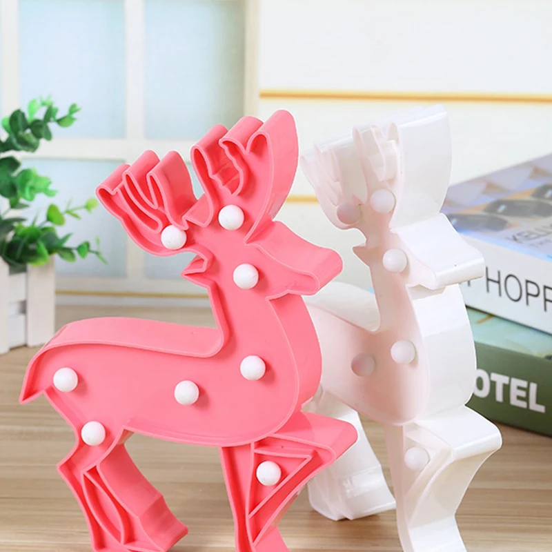 Рождественский олень светодиодная декоративная лампа детский ночсветильник