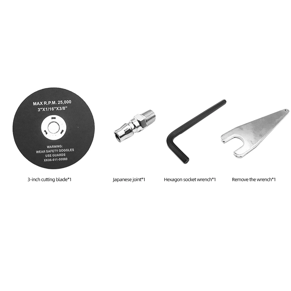 

3 Inch High Speed Pneumatic Machine Tool Air Saw Black Angle Grinder Polishing Machine Cutting Tools Air Off Tool