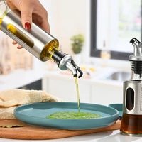 stainless steel household kitchen leak proof glass oil jug scale soy sauce bottle condiment with scale display kitchen tools