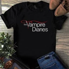 Мужская футболка с дневниками вампира, женская одежда в стиле Харадзюку, футболки для девушек, удобная футболка с коротким рукавом, Повседневная футболка Ulzzang