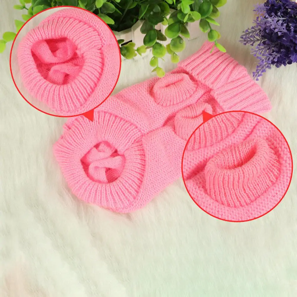 Хоббилан мягкий теплый утолщенный вязаный свитер для питомца щенка мини собаки