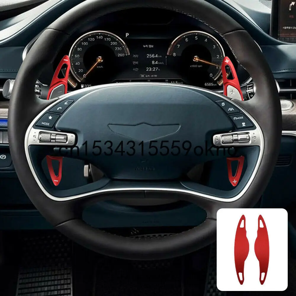

Steering Wheel Paddle Shifter Extension Aluminum For Hyundai Genesis G80 2019-20