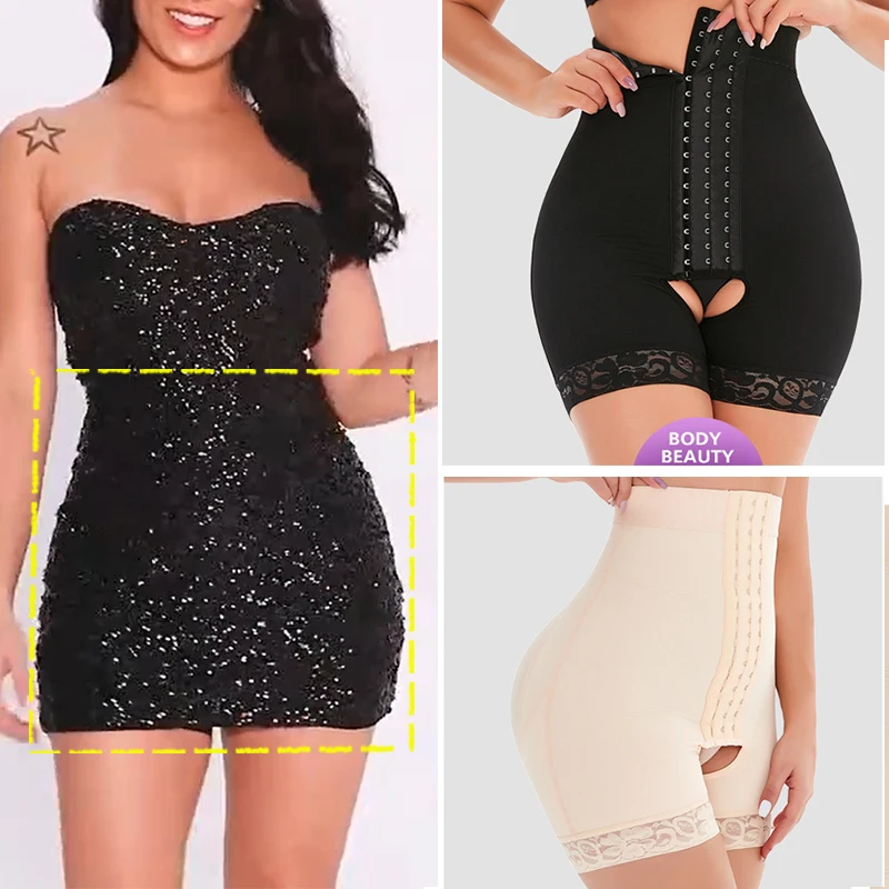 Новые Утягивающие трусики с высокой талией для подтяжки ягодиц Утягивающее