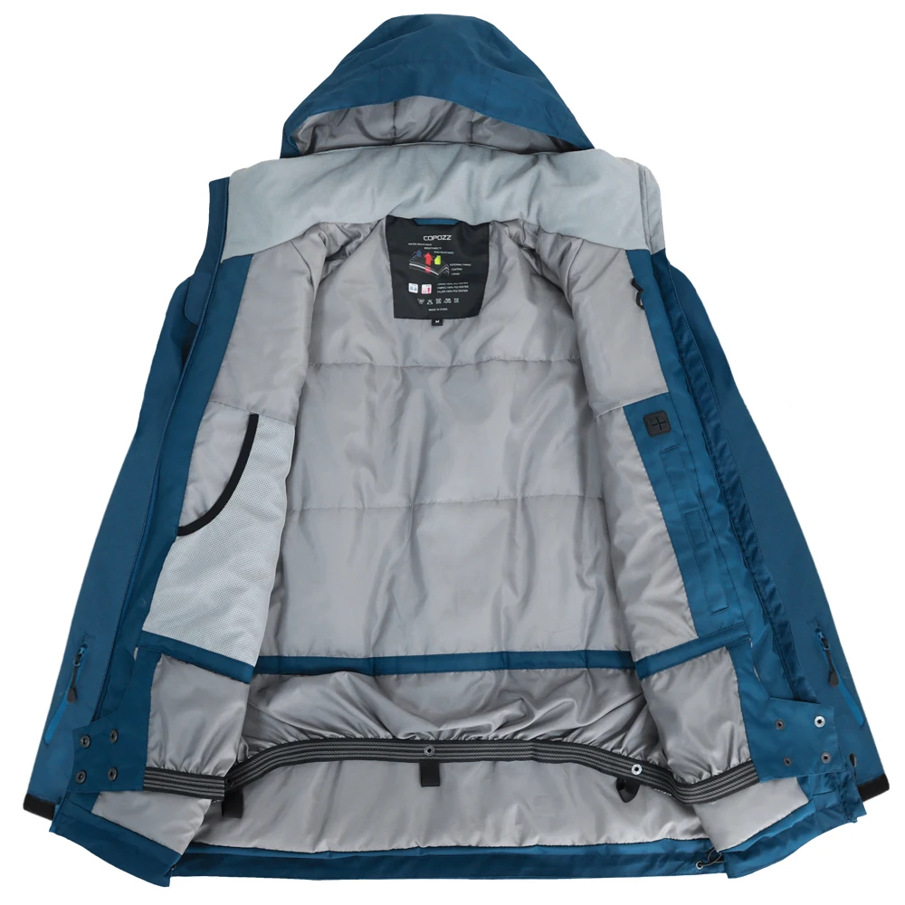 COPOZZ куртка для сноуборда и лыж мужские зимние теплые парки с капюшоном