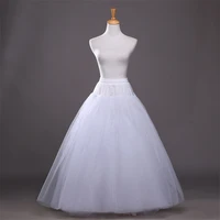 new a line tulle 4 layers bridal wedding petticoat bride accessories crinoline underskirt slips floor length