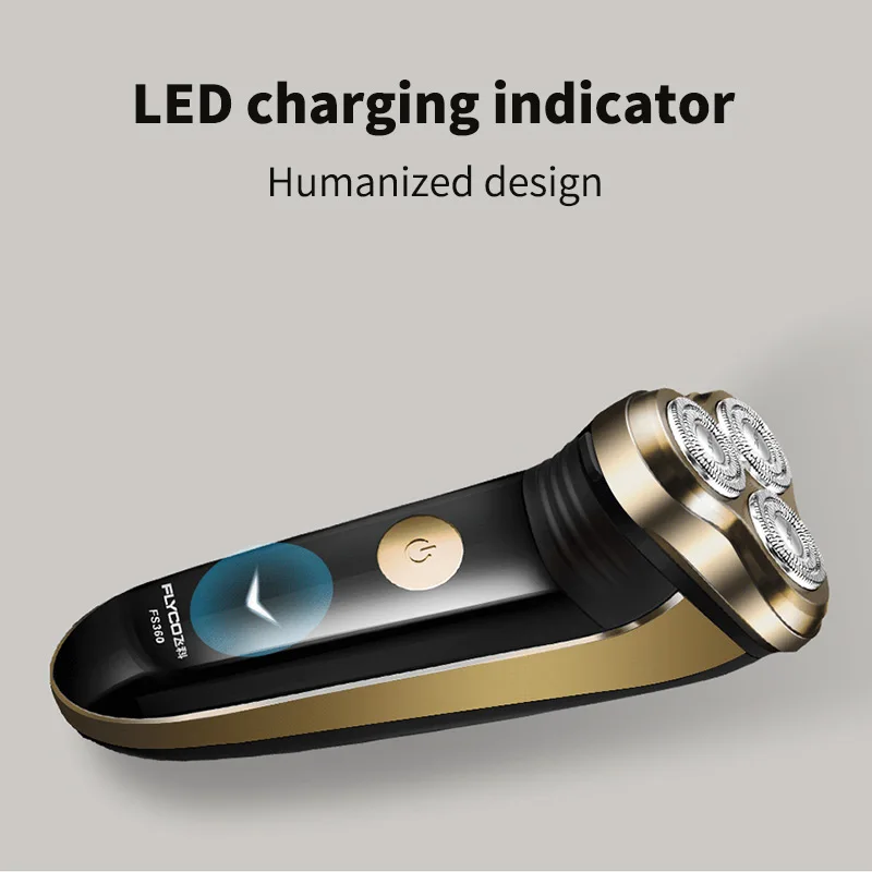 Бритва для мужчин модный триммер бороды Maquina De Afeitar Electrica Para Hombre Flyco FS360