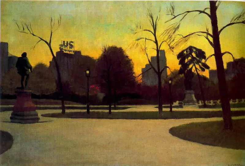 

100% картина маслом на льняном холсте ручной работы, Шекспир в сумерках, 1935 Эдвард Хоппер, высокое качество