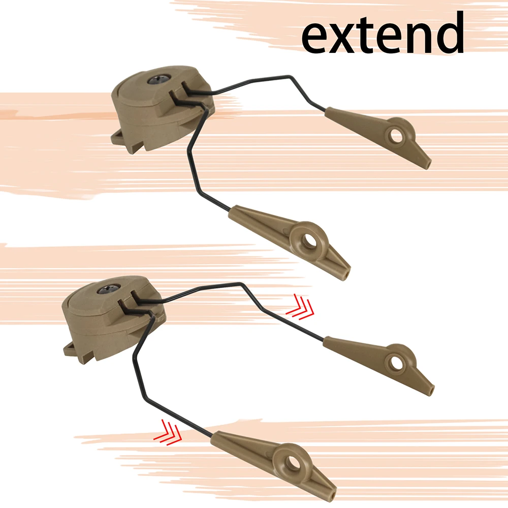 TCIHEADSET ARC Rail Adapter for Electronic Shooting Earmuffs Tactical Headset Walker's Razor Patriot Noise Cancelling Headphone