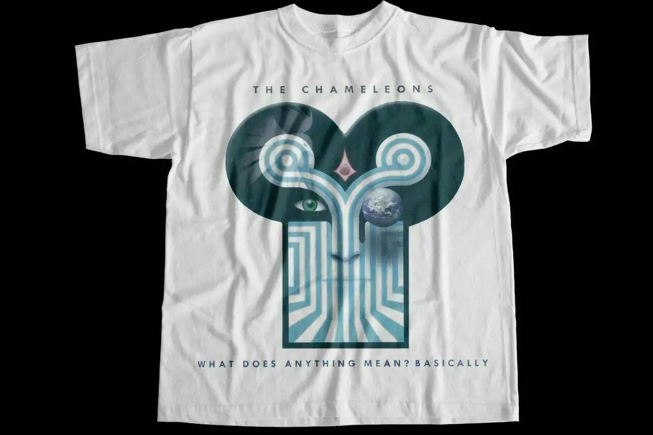 

New The Chameleons T-Shirt The Chameleons What Does Anything Mean Basically T-Shirt Cotten Tee Shirt Unisex