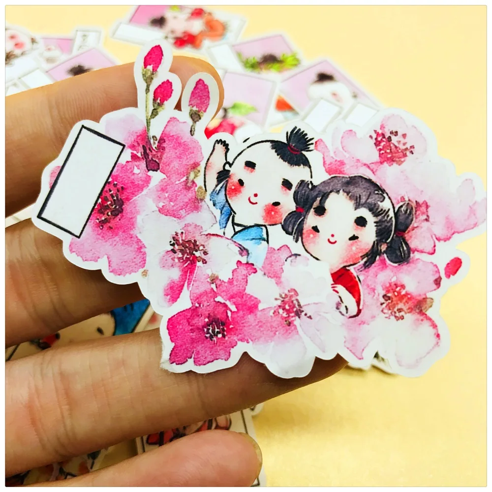 32 шт./упак. 2019 ручная нарисованная мультяшная Детская Наклейка Набор для