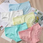 COZOK 1 шт. яркие цветные трусики женские удобные высококачественные дышащие женские трусики со средней талией