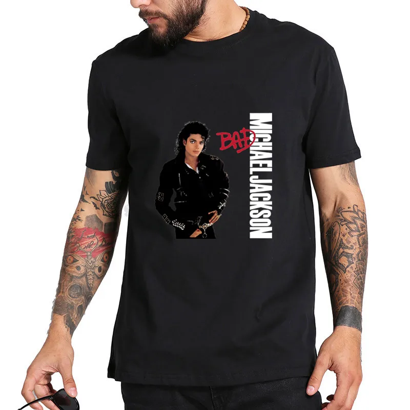 Майкл плохой Футболка Для мужчин марка NEW FASHION Hi Street Триллер Homme Джексон в стиле