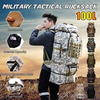 upgraded 100l large military backpack molle camping bag rucksack tactical backpack men hiking climbing travel outdoor sport bags