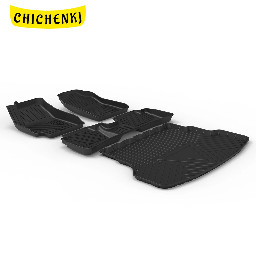 

For Kia Pegas AB 2017-2020 Auto Car Floor Mats All-Weather TPE Foot Mats Odorless Pad Waterproof Tray Mat Interior Accessories