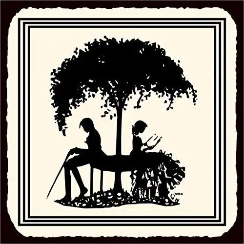 

Tin Sign New Aluminum Metal Lovers Tree Valentine Retro