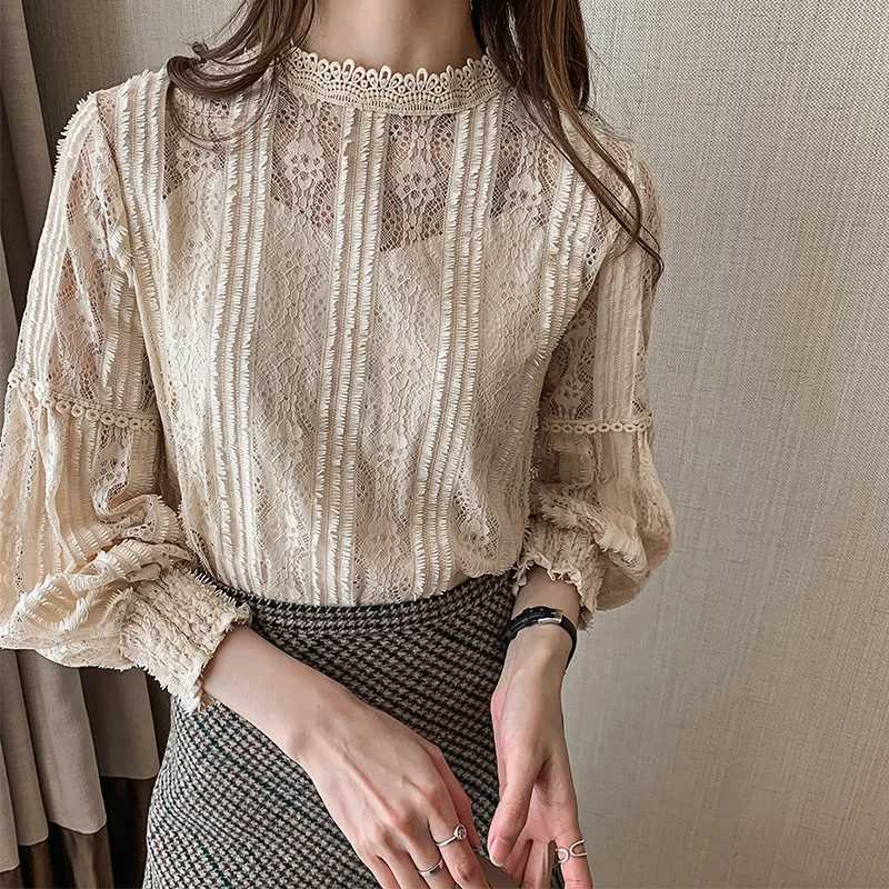 Женская шифоновая блузка с вырезами Женские топы и блузки рубашка винтажная
