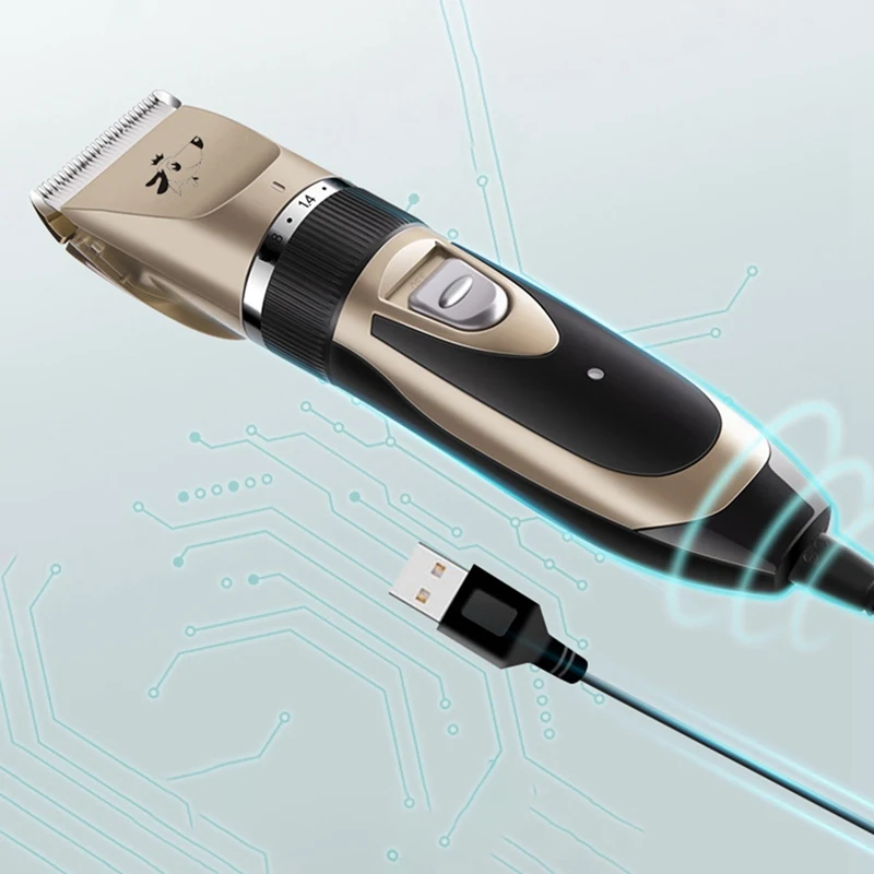 

Professional Pet Dog Hair Trimmer Animal Grooming Clippers Cat Cutter Machine Shaver Electric Scissor Clipper 100-240V DF