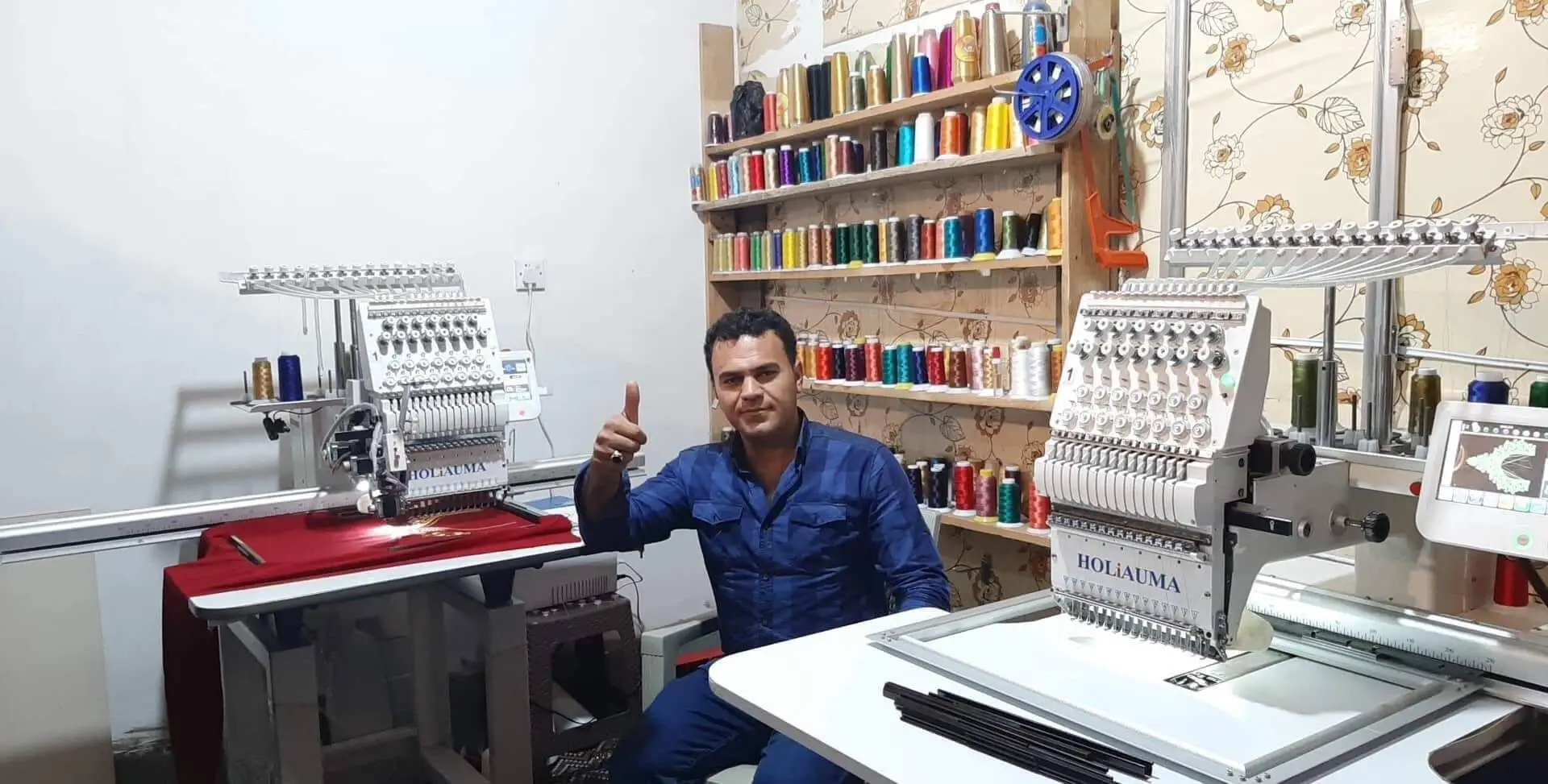 Автоматическая компьютерная швейная машина для вышивки шапок большого