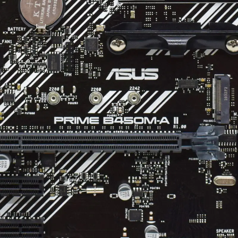Online PRIME B450M-A II Für ASAUS AMD B450 AM4 Motherboard DDR4 RAM 128GB M.2 AMD Ryzen CPU PCI-E X16 3,0 Slot Mit Box Motherboar Set