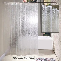 1 81 8m moldproof waterproof 3d thickened bathroom bath shower partition curtain anti sticking body translucent bath curtain