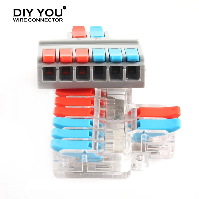 Электрический проводной соединитель 1 в 2/3 Out SPL Универсальный кабель Клеммная