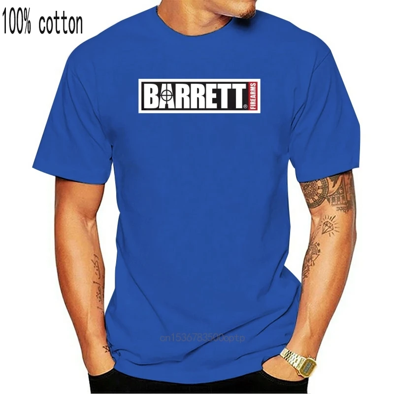 Футболка Barrett огнестрельного оружия снайперская винтовка пистолет логотип