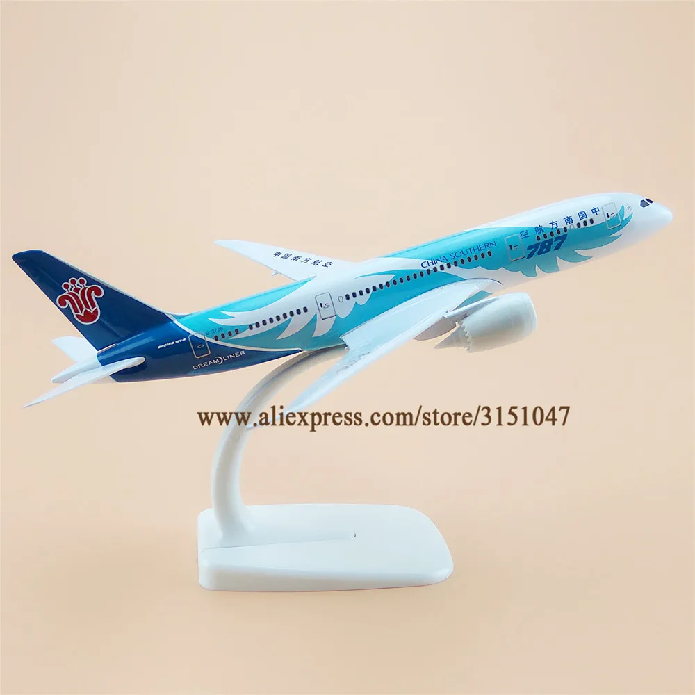 20 см Blue Air China Southern Airlines B787 Boeing 787 модель самолета Модель сплав металлический