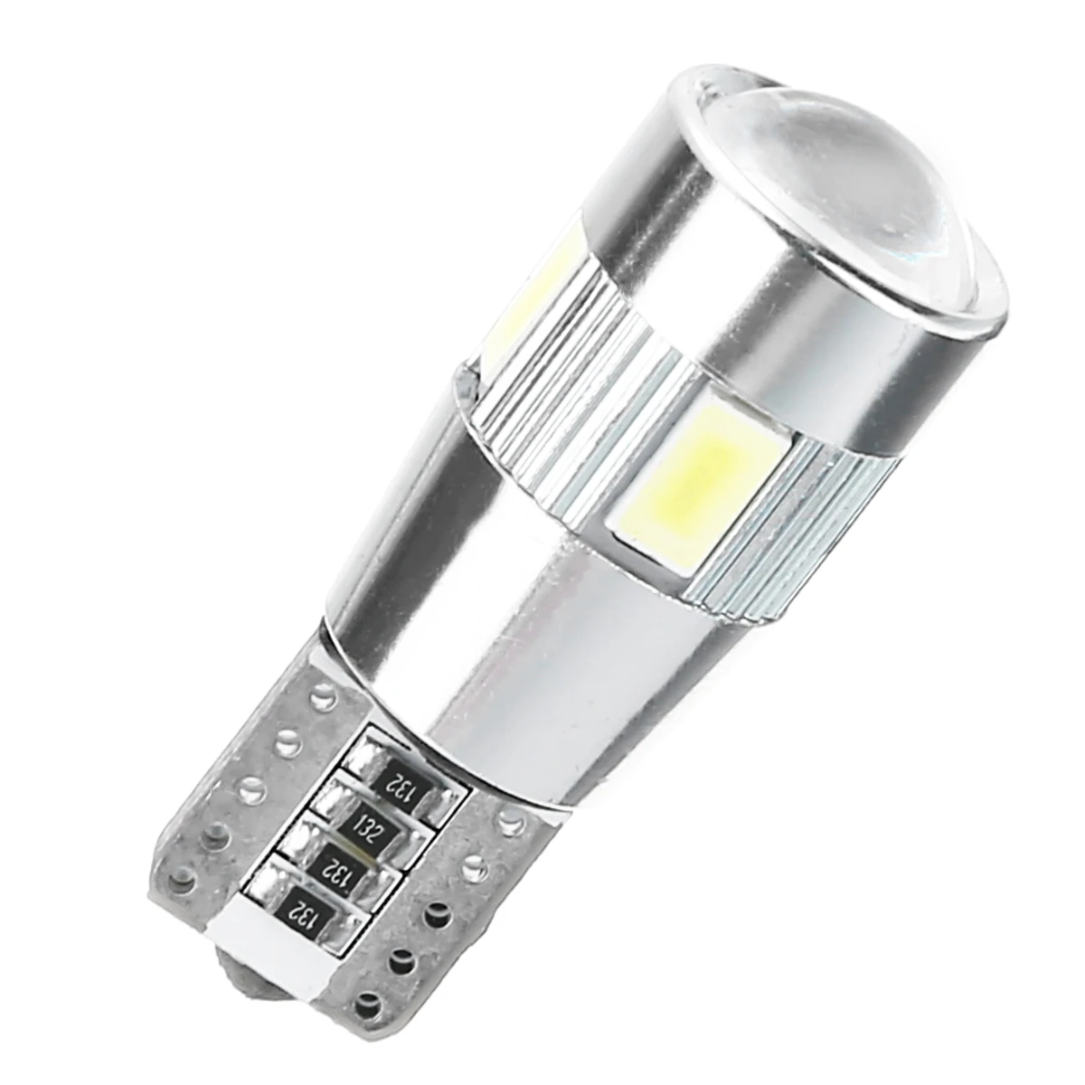 2 шт. высокое качество T-10 6SMD светодиодный Canbus безотказная лампа 5630 C5W 194 автомобильный боковой клиновидный светильник с объективом автомобильный светильник источник