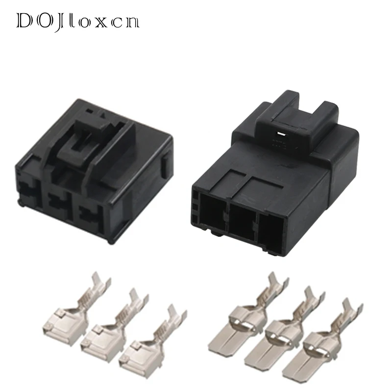 

1/5/10/20/50/Sets 3 Pin Auto 7.8 MM Series High Power Automobile Wire Harness Male Female Connector 7282-3030 7283-3030