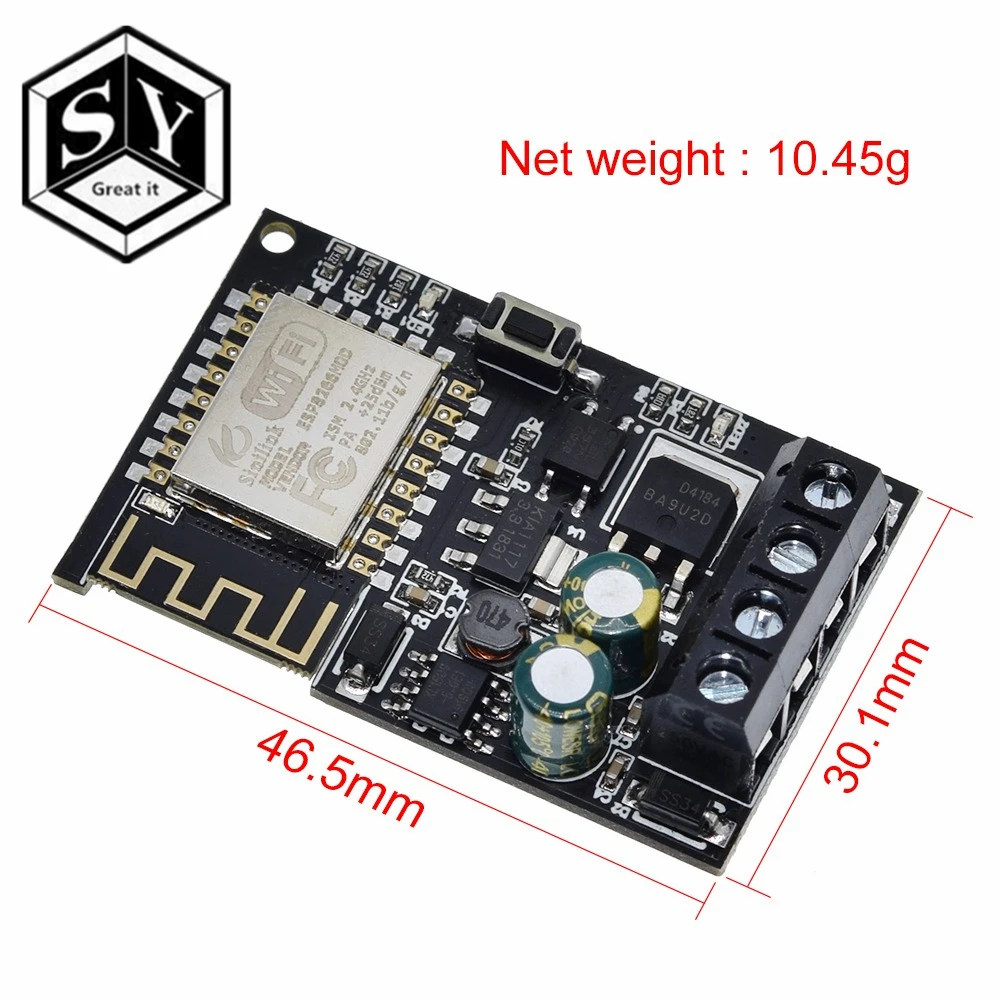 Sinilink ESP-12F WI-FI мобильный телефон пульт дистанционного управления Модуль 5 v-36 v умный дом с помощью приложения на телефоне