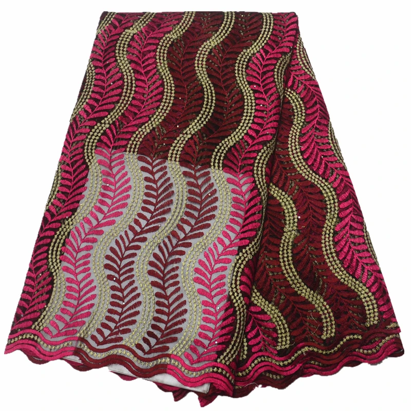 2019 высококачественное кружево 5 ярдов ткань африканский тюль кружевная
