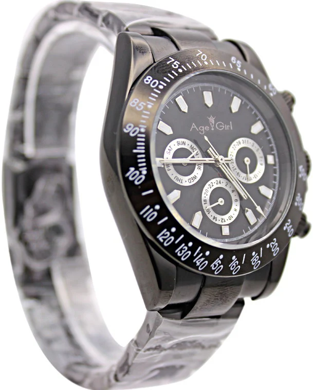 

Classic New Mens Automatic Mechanical Self Wind Stainless Steel All Black Classic Gent's Watches Sportz Casual Male 40mm