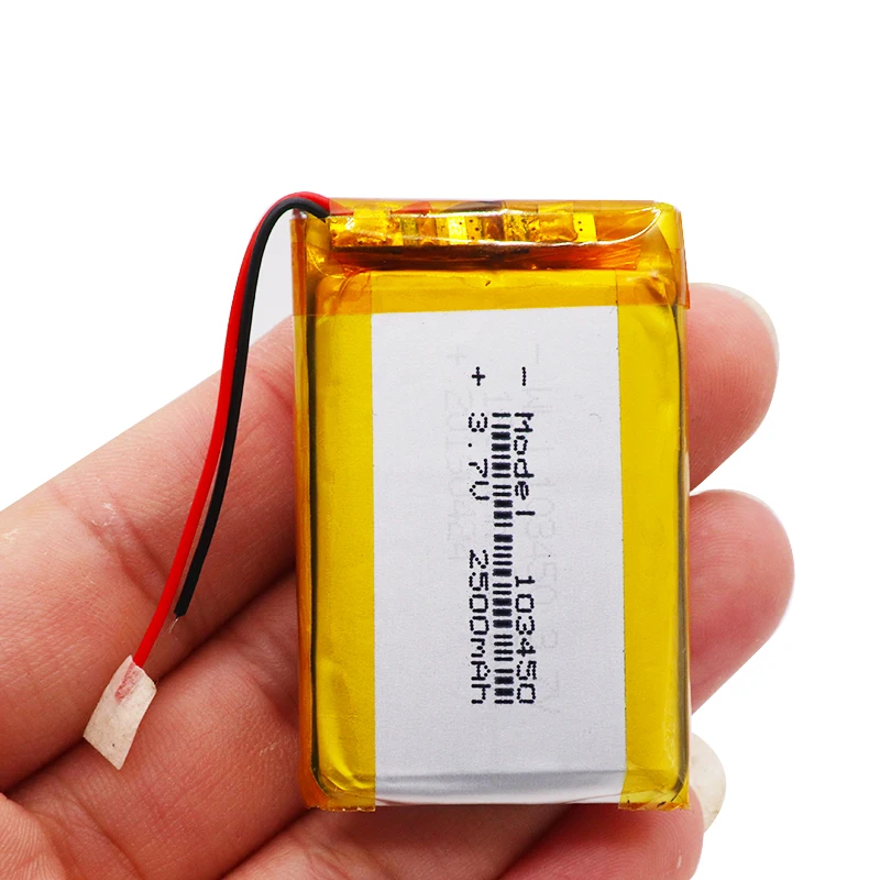Литий полимерная аккумуляторная батарея 3 7 в 2500 мАч 103450 Lipo для GPS навигатора MP5