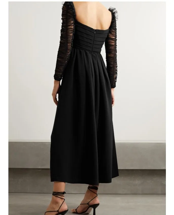 

2021 New arrive high quality black long women dress