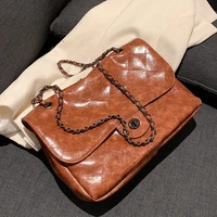 high capacity crossbody messenger shoulder bags for women 2021 winter designer big simple lady shopper luxury chain handbags pur