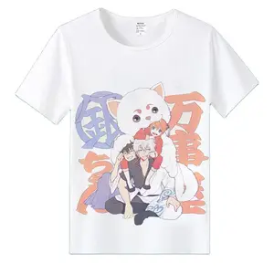 Повседневная футболка унисекс, аниме, Cos GINTAMA Sakata Gintoki Kagura leader Sadaharu