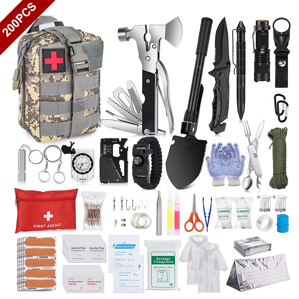 

200 шт., аварийный набор для кемпинга на природе