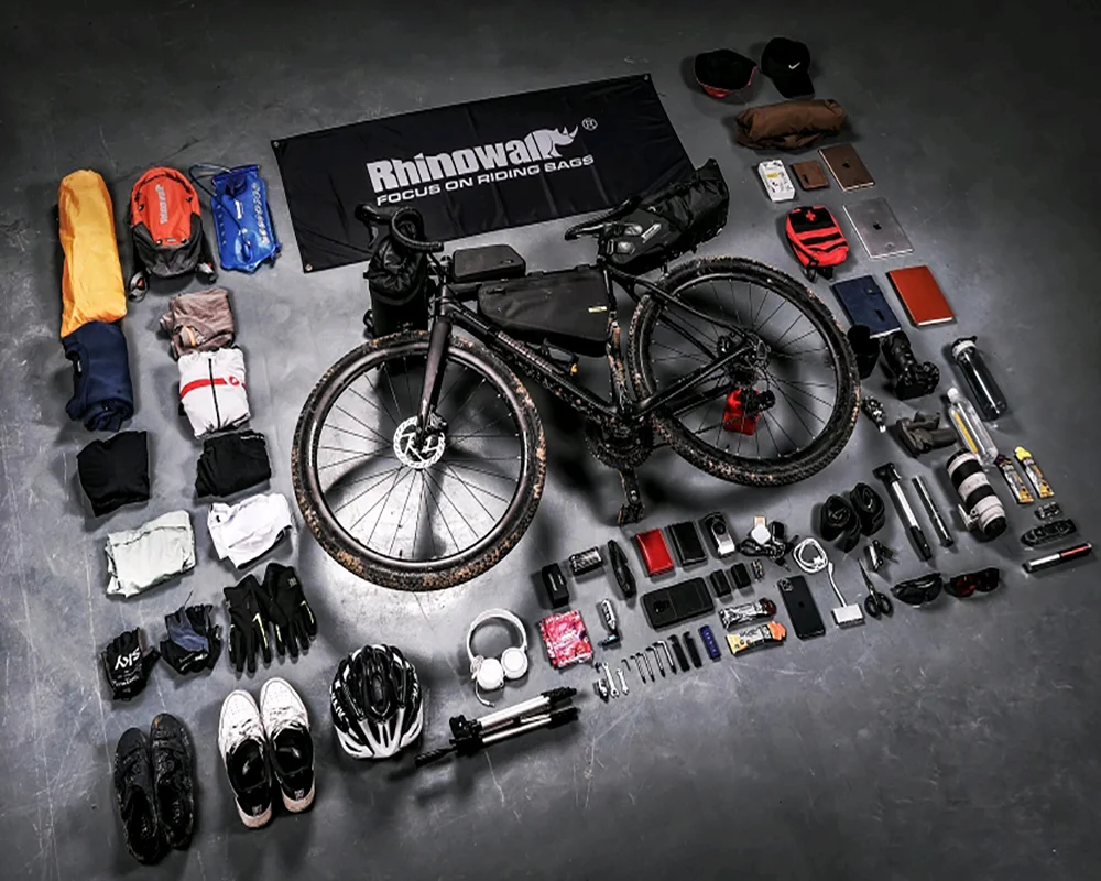 Rhinowalk Bicycle Bag Set Or 1 piece Waterproof Handlebar Pannier Bags Frame Top Tube Bag MTB Saddle Bag Long Distance Cycling