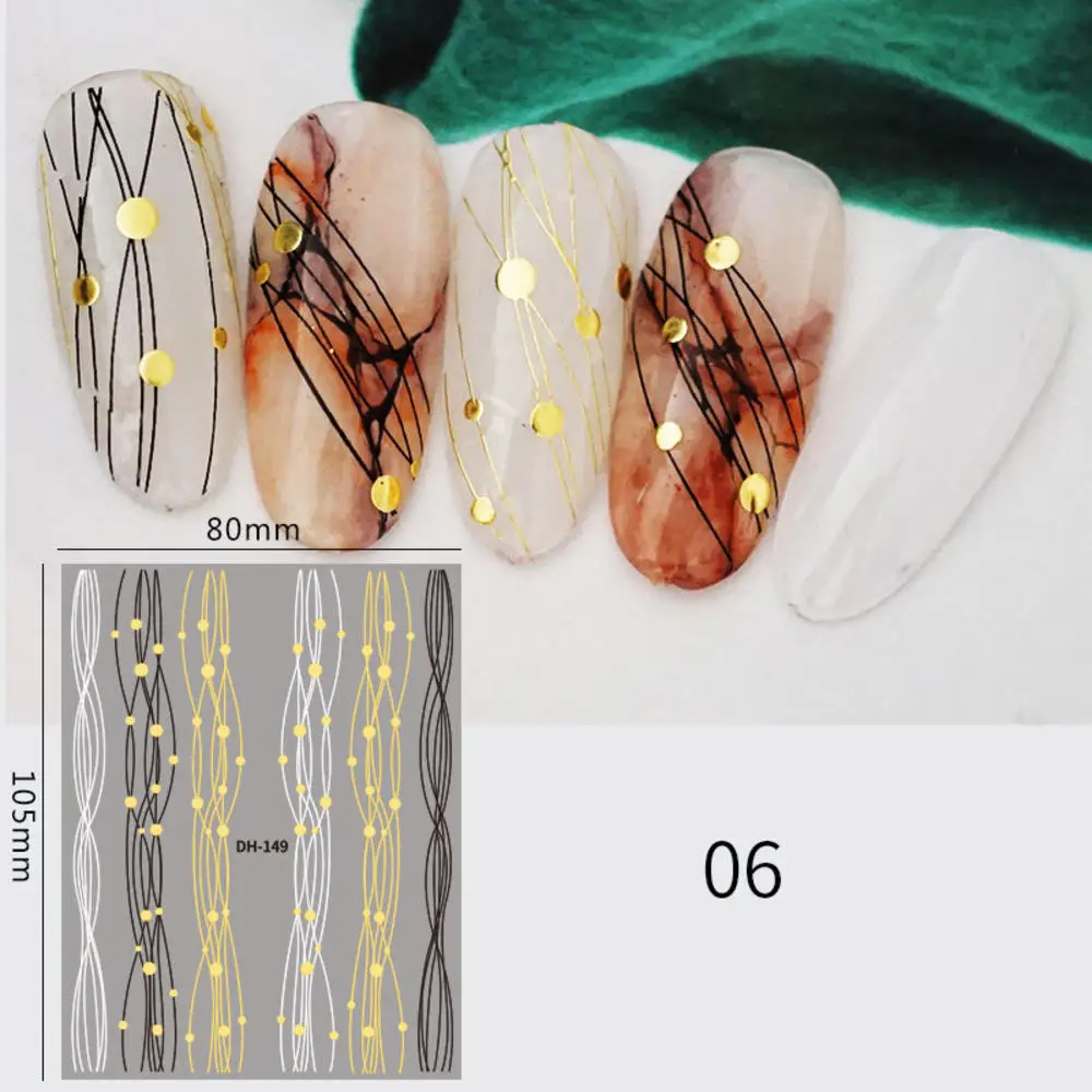 

Nail Line Applique 3D Curved Stripe French Line Sticker With Adhesive Nail Decoration Nail Accessories Valentine's Decoration