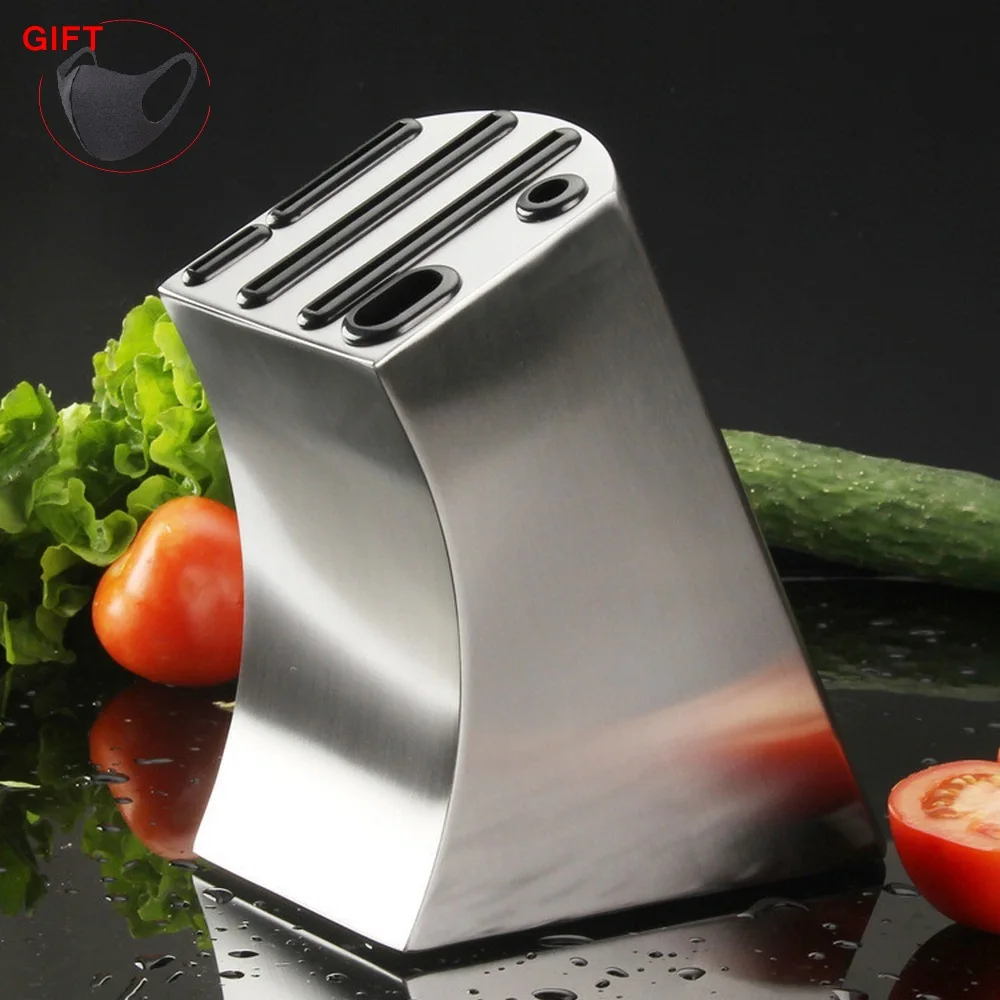 

Kitchen Knife Holder Stainless Steel Multifunctional Tableware Accessories Storage Durable Shelf Knife Storage Rack Kitchen Tool