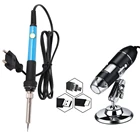 Микроскоп электронный с 8 светодиодами, 60 Вт, 220 В