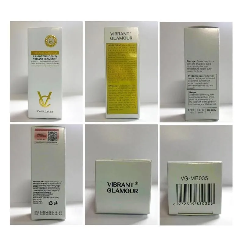 

1PC Vitamin C Serum 30ml Moisturizing Whitening Brighten Care Anti Anti-aging Fine Lines Fades Skin L6E2